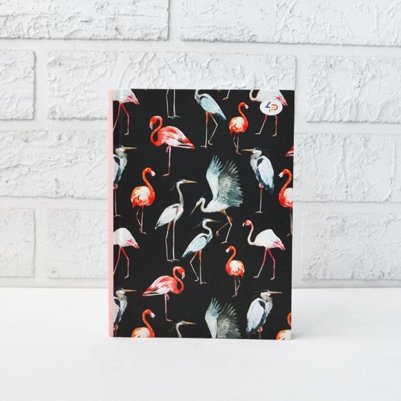 Блокнот 4Profi Two in one pink Фламінго  формат A5 80 арк. 50025