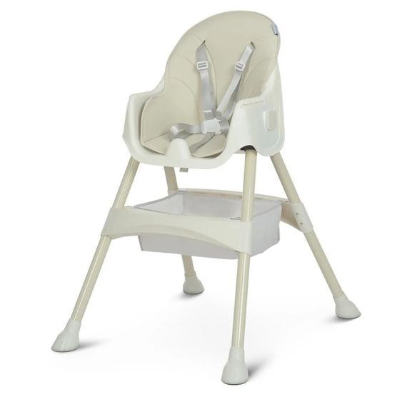 Стульчик для кормления M 4136-2 Ice Gray, складной, 5-ти точечный, экокожа | Зображення 4