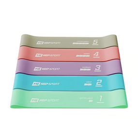 Набір резинок для фітнесу Hop-Sport 600x50мм HS-L650RLL Різнобарвний