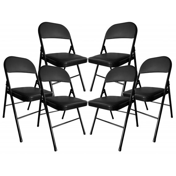 Стілець розкладний Bonro Бонро B-019 чорний (6 шт) (42400156)