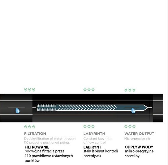 Крапельна стрічка Bradas 16/8mil/1.5л/г, 20 см, HIRRO TAPE, 100 м, DSTHT 16081520-0100 | Зображення 4