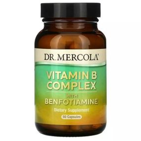 В комплекс Dr. Mercola Vitamin B Complex with Benfotiamine 60 Caps