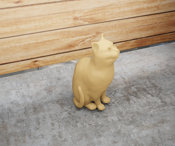 Статуетка кота Бежевий, 200 | Зображення 3