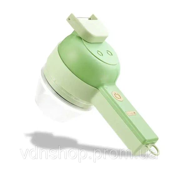 Ручной измельчитель для овощей 4в1 Food Chopper / Электрическая кухонная овощерезка / Мини блендер-слайсер | Зображення 2