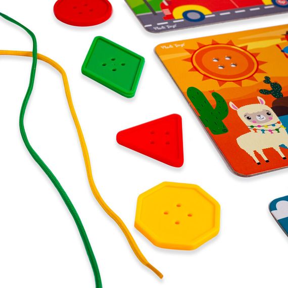 Гра-шнурівка "Fisher-Price. Maxi гудзики" Vladi Toys VT2905-22 Укр | Зображення 2