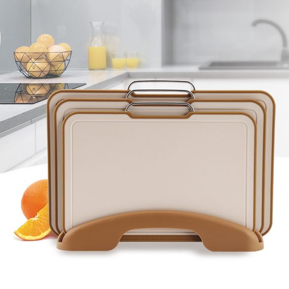 Набор разделочных досок на подставке Maestro MR-1788, 4 предмета кухонные доски для нарезки | Зображення 1