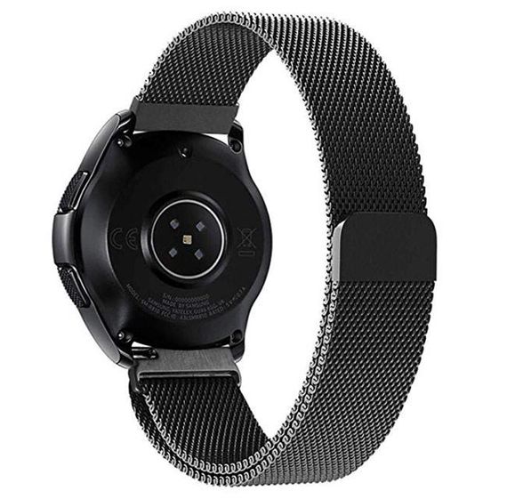 Міланський сітчастий ремінець для годинника Samsung Galaxy Watch 42 mm (SM-R810) - Black | Зображення 1