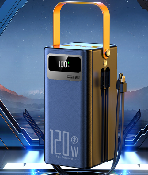 Потужний Powerbank 50000 мАг з швидкою зарядкою 22.5W і ліхтариком | Зображення 6