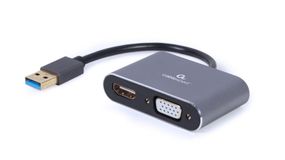 Адаптер-перехідник USB-A на HDMI/VGA Cablexpert A-USB3-HDMIVGA-01