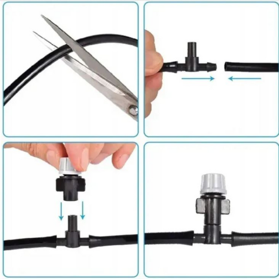 Туманоутворювач садовий 30 м, розпилювач для газону, автоматичне поливання саду | Зображення 4