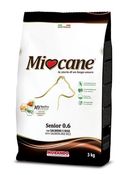Корм Morando Miocane Senior сухий з лососем для старіючих собак усіх порід 3 кг