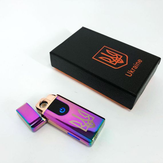 Електрична та газова запальничка Україна, акумуляторна запальничка спіральна HL-431. Колір: хамелеон | Зображення 5