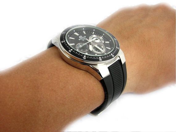 Часы наручные мужские стрелочные стильные оригинальные Япония Casio Edifice EF-552-1AVEF | Зображення 5