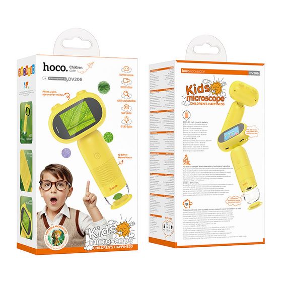 Дитячий мікроскоп Hoco DV206 Yellow | Зображення 3