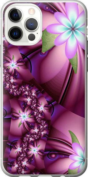 Чехол на iPhone 12 Pro Цветочная мозаика "1961u-2052-17620"