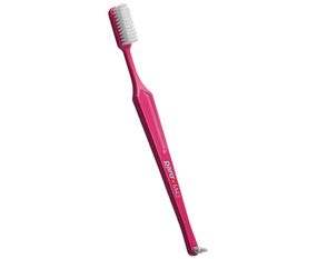 Зубна щітка середньої жорсткості paro® toothbrush M43 з монопучковою насадкою, рожева