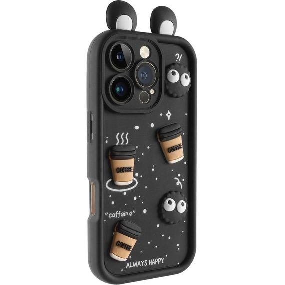 Чохол TPU Toys Case with Ears для Apple iPhone 16 Pro (6.3") Black