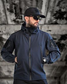 Тактична куртка Soft Shel синій ВТ6474