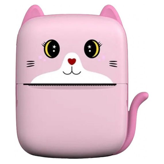 Портативный детский термопринтер с Bluetooth A8 Cat мини принтер для телефона Pink SD-79