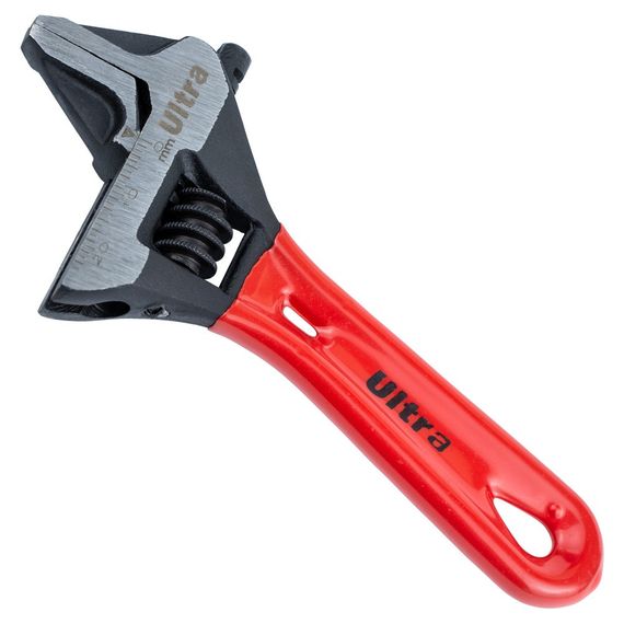 Ключ розвідний Ultra з тонкими губками укорочений 120 мм 0-24 мм CrV (4100212) | Зображення 3