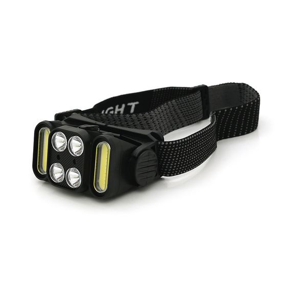 Налобний ліхтарик Voltronic K362, 4 led 5W, 2 Led Cob, red, sensor, 6 режими, корпус-пластик, водостійкий, ip44, живлення АКБ | Зображення 2