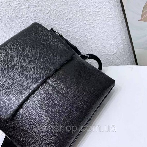Мужская кожаная сумка мессенджер на плечо Tiding Bag 52732 черная | Зображення 1