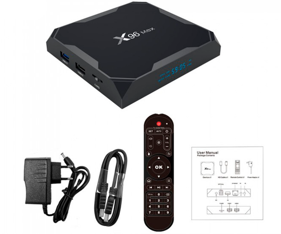 Стационарный медиаплеер (смарт ТВ приставка) Vontar X96 Max Plus 4GB/32GB черный (X96 Max Plus (4/32)_1799) | Зображення 7