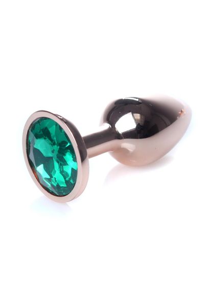 Анальна пробка - Jewellery Red Gold Plug Green | Зображення 2