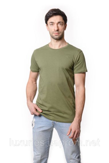 Мужская футболка Оливковая для ВСУ, футболка классическая мужская OverSize, футболка летняя, футболка ВСУ