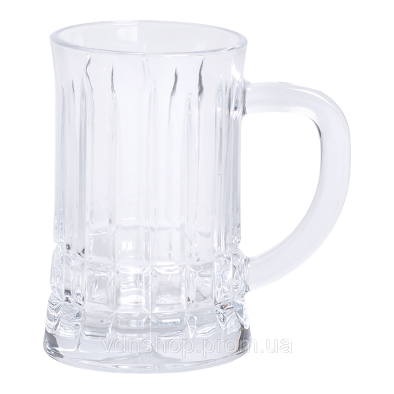 Набор пивных бокалов 2 шт 310 мл из стекла HP-19-145 | Зображення 3