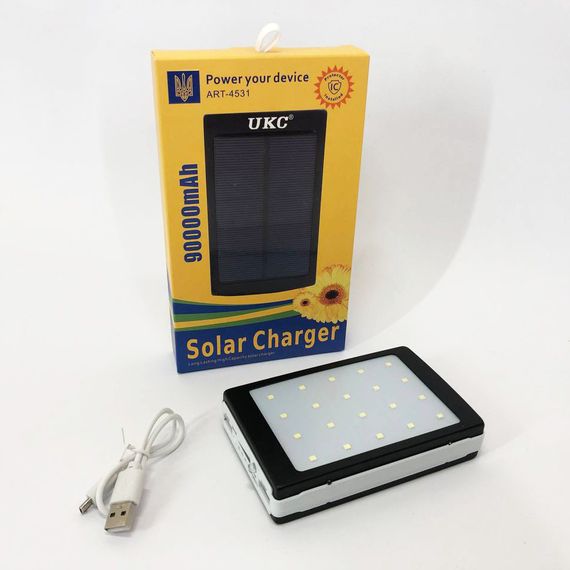 Повербанк для дома Power Bank Solar 90000 mAh, Хороший повербанк с фонариком, Портативный аккамулятор YJ-98 | Зображення 3