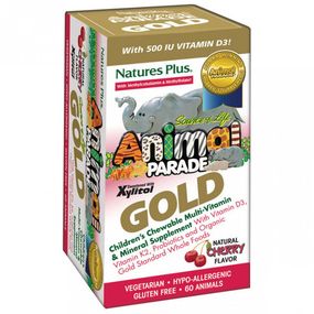 Вітамінно-мінеральний комплекс Nature's Plus Animal Parade Gold 60 Chewable Tabs Cherry