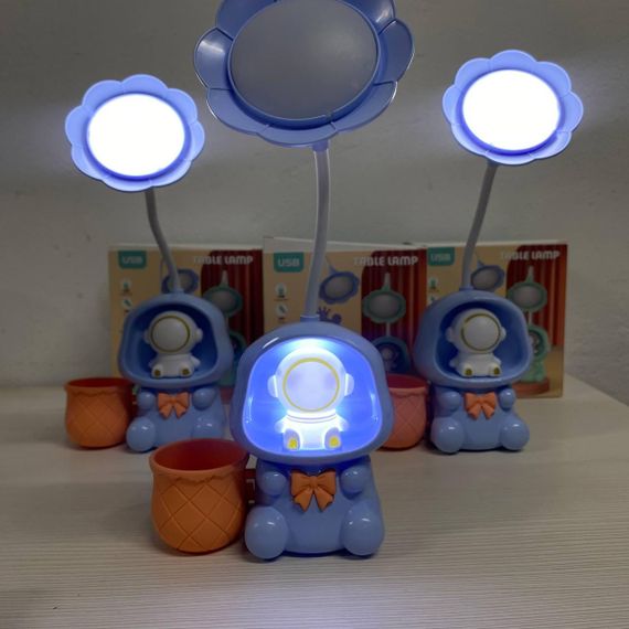 Дитяча настільна акумуляторна LED-лампа 3in1 Rabbit BLUE | Зображення 4