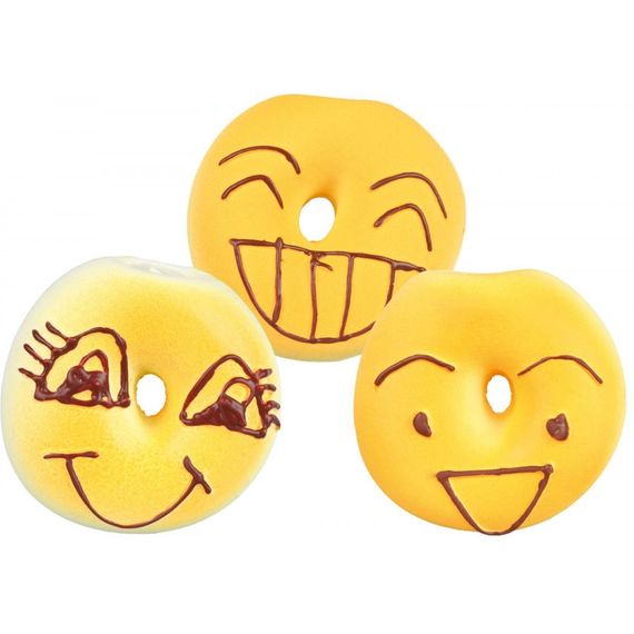 Іграшка Trixie для собак Пончик-смайлик з пискавкою латекс 6 см