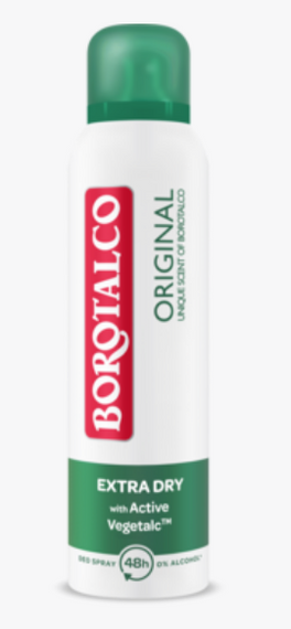 BOROTALCO Original Extra Dry Антиперспірант-спрей, 48 годин 150 мл
