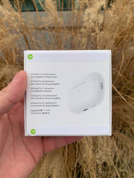 Бездротові навушники Apple AirPods PRO 2 Original series 1:1 з Шумозаглушенням 100% (USB-C) Білі | Зображення 1