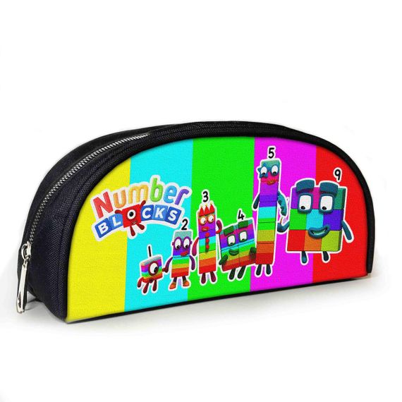 Пенал шкільний з принтом Numberblocks 23х10х8 см дитячий для дівчинки, хлопчика (3987)