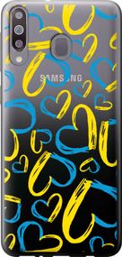 Чехол на Samsung Galaxy M30 Сердца UA "5292u-1682-17620"