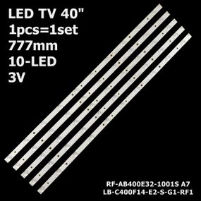 LED підсвітка TV 40" 777mm 10-led 3V RF-AB400E32-1001S-01 LB-C400F13-E2-C-G2-RF1 V390HJ5-XCPE1 1шт.