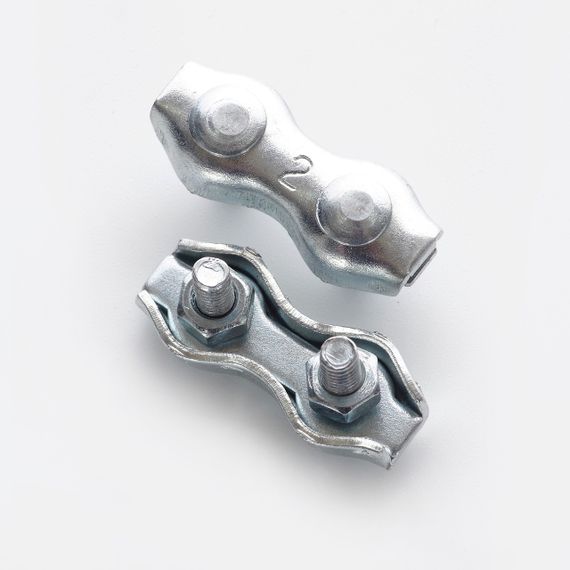 Затискач подвійний Duplex 10 мм оц. (пачка, кратність10 шт.) APRO CD-101 | Зображення 1