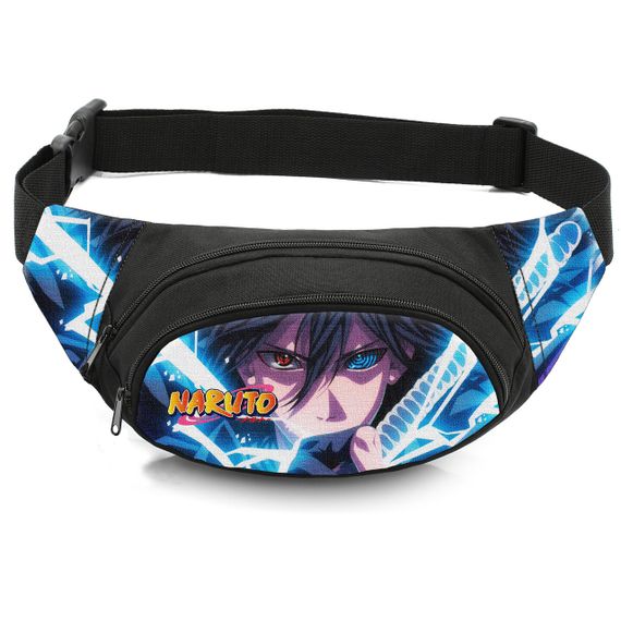 Сумка-бананка детская с принтом  Аниме Наруто Акацуки поясная сумка для мальчика (4467)