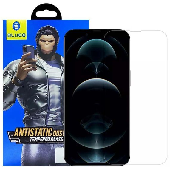 Захисне 2.5D скло Blueo Full Cover HD Clear для Apple iPhone 13 Pro / 13 / 14 / 16e (6.1") Прозрачное