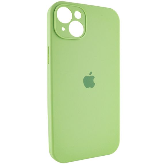 Чехол Silicone Case Full Camera Protective (AA) для Apple iPhone 13 (6.1") Мятный / Mint | Зображення 1
