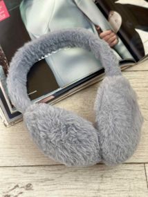 Наушники меховые складные Серый One Size (410)