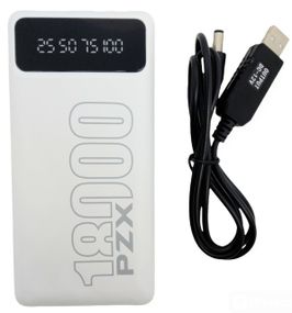 Power Bank 18000 mAh 2,1А реальна ємність PZX C163 заряджання зовнішній акумулятор павербанк сертифікований