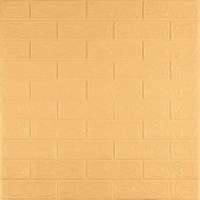 3D панель самоклеющаяся кирпич 700x770x3мм Желто - песочный (009-3) SW-00000229