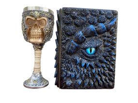 Подарунковий набір Келих 3D Череп у Шоломі та Блокнот 3D «Книга тіней і Глубін»