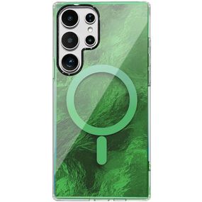 Чохол TPU Shiny Mountain (MagFit) для Samsung Galaxy S25 Ultra Green