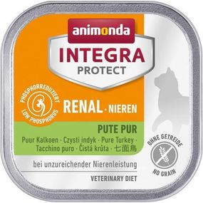 Корм вологий ветеринарний для кішок Integra Protect Renal dishes Pure Turkey під час хвороб нирок, моноіндейка,