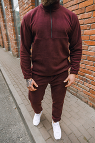 Костюм плюш бордо L